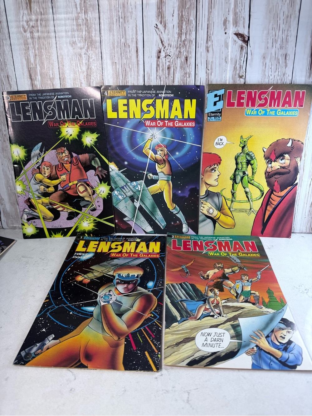 Lensman War of the Galaxies Comic Book Lot #1-5 Complete Series Eternity Comics